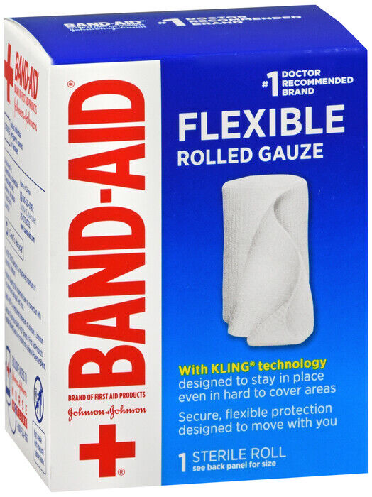 JJ GAUZE ROLL 2 IN X 2.5 YD    x 3 rolls