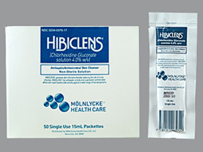 HIBICLENS PACKET 50X15ML chlorhexidine gluconate TOPICAL LIQUID 4 %