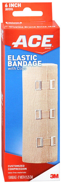 ACE ELASTIC BANDAGE W/CLIP 6 INCH