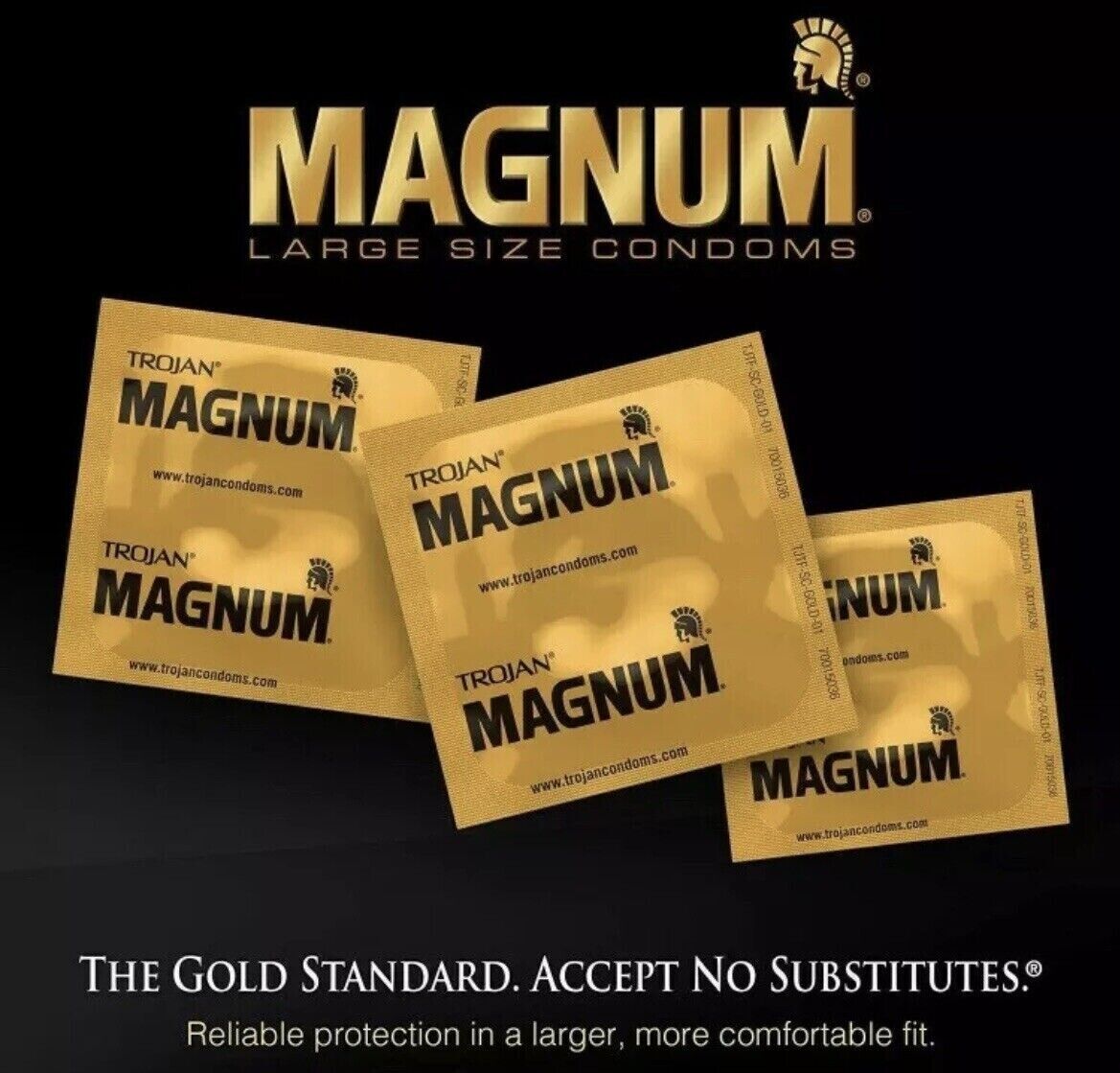 Trojan Magnum Large Bulk Condoms (Choose Qty)