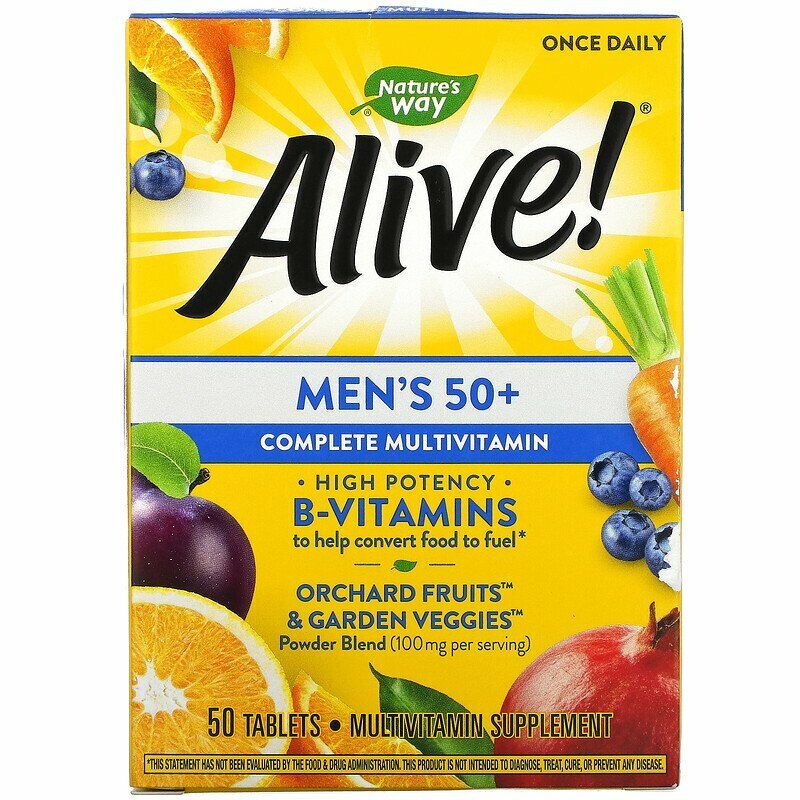 ALIVE MULTIVITAMIN MEN ENERGY TABLET 50CT