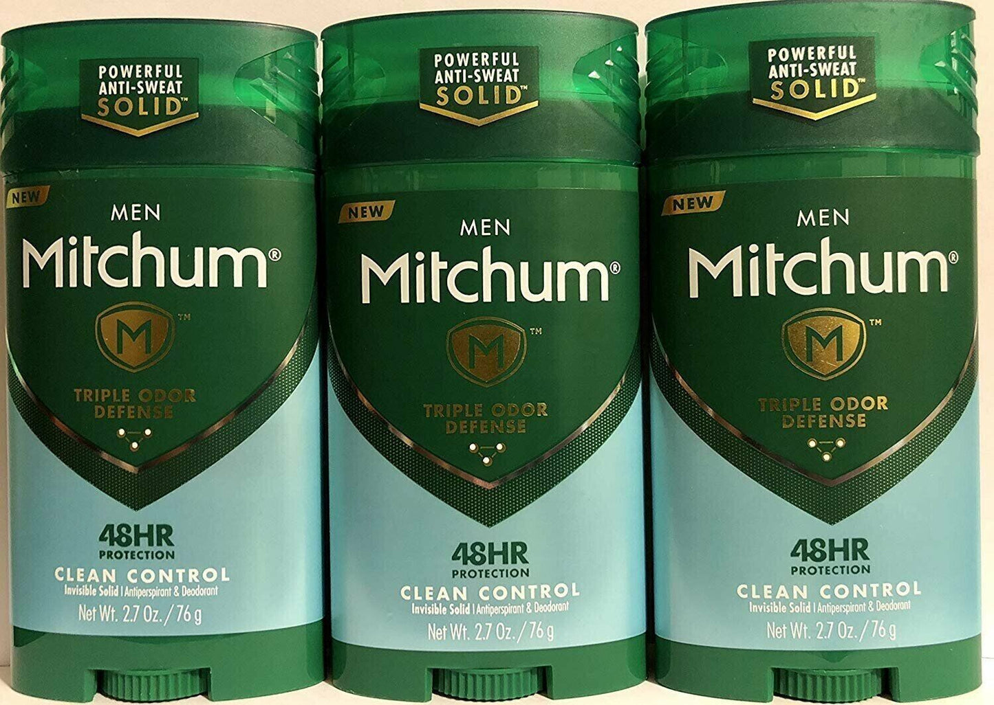 Mitchum Anti-Perspirant & Deodorant Invisible Solid Clean Control 2.7 Oz 3 Pack