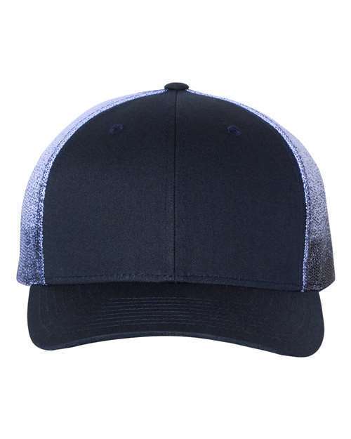 Richardson 112PM Printed Mesh Trucker Precurved Visor Ballcap Hat