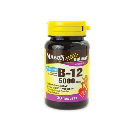 Mason Natural B-12 5000 Mcg Sublingual Tablets 30 Per Bottle