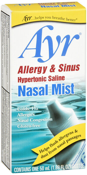 AYR SALINE NASAL MIST ALLERGY SINUS 1.69OZ   sodium chloride NASAL SPRAY 2.65%