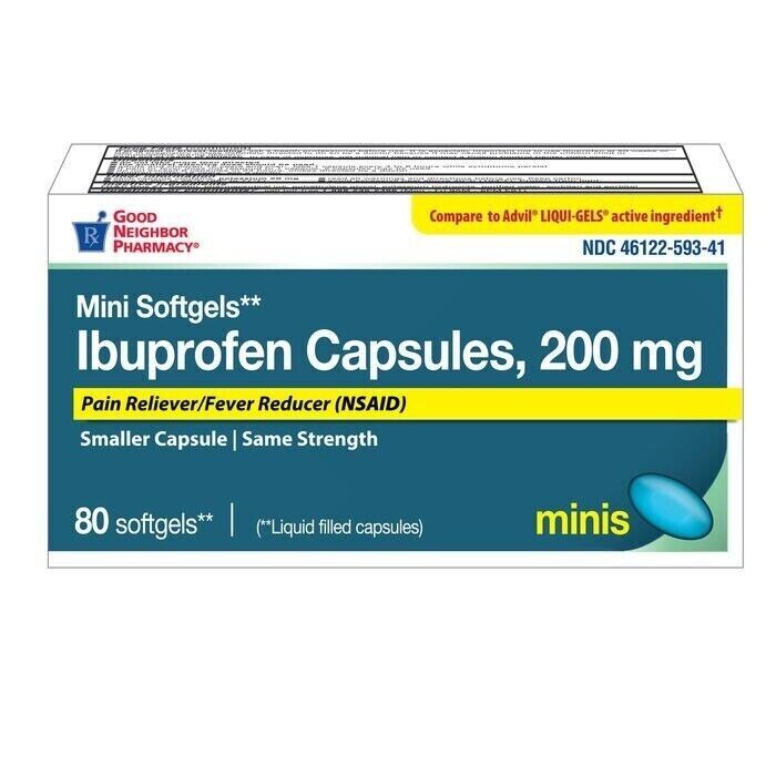 GNP Ibuprofen 200mg Mini Softgels 80ct