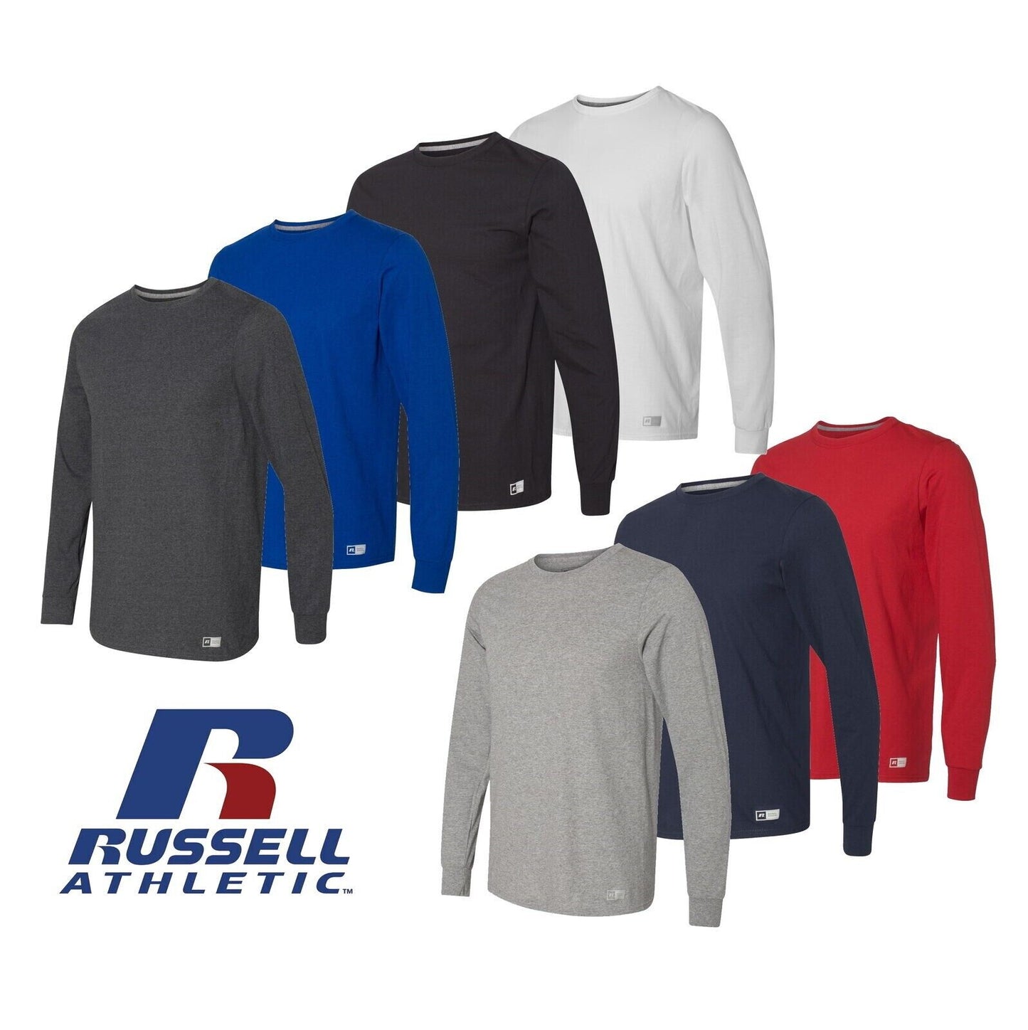 Russell Athletic  64LTTM - Men's Essential Blend Long Sleeve Sports T-Shirt