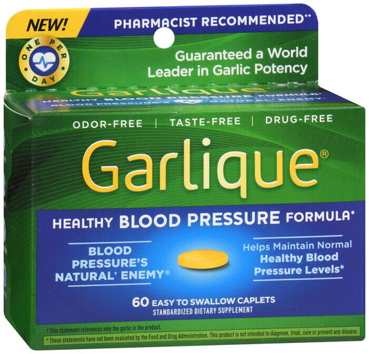 GARLIQUE  HEALTHY BLOOD PRESSURE FORMULA 60CT