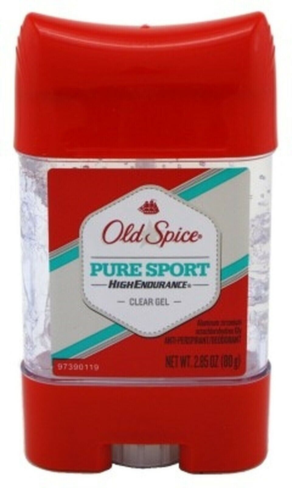 Old Spice Antiperspirant Deodorant High Endurance Pure Sport 2.85 oz Pack of 8