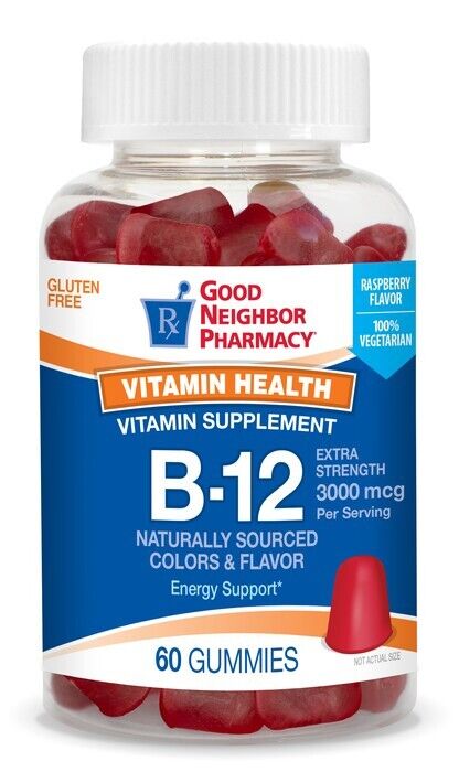 GOOD NEIGHBOR PHARMACY VITAMIN B12 3000MCG GUMMIES 60CT