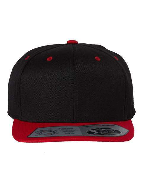 Flexfit One Ten Flat Bill Snapback - Adjustable Hat + Flex Fit Tech 110F 110FT