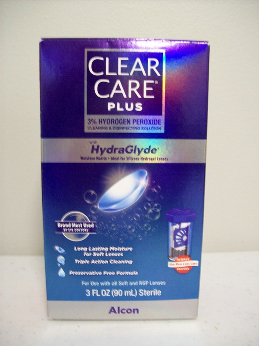 Clear Care Plus Hydraglide 3 oz with Lens Case