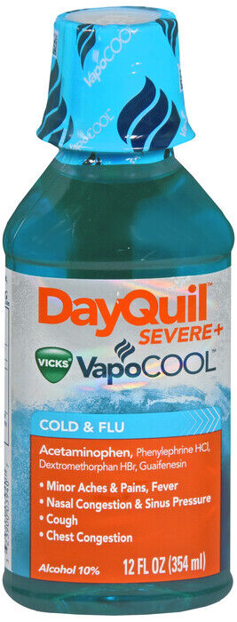 DAYQUIL SEVERE VAPOCOOL LIQUID 12OZ