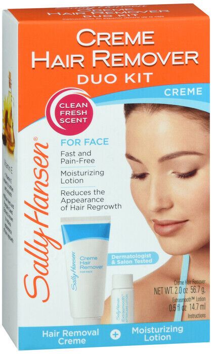 SALLY HANSEN HAIR REMOVER FACE CREAM KIT 2OZ