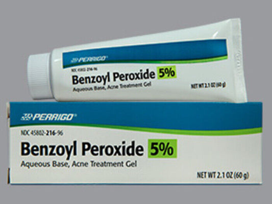 BENZOYL PEROXIDE 5% GEL 60GM PERRIGO