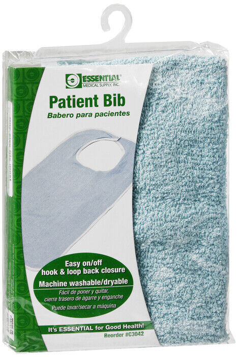 BIB TERRYCLOTH BLUE 18X30