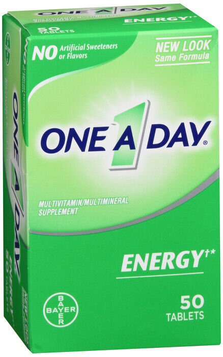 ONE-A-DAY ENERGY TABLET 50CT