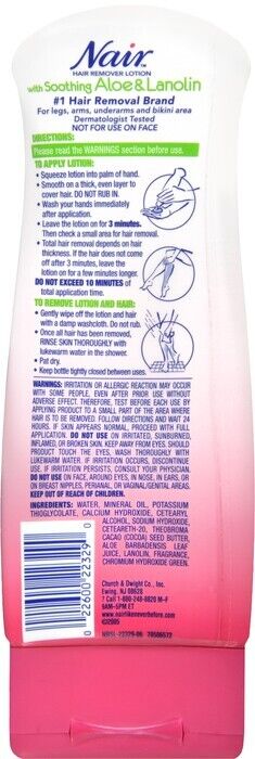 Nair Hair Remover Lotion For Body Legs Baby Oil 9 Oz Each