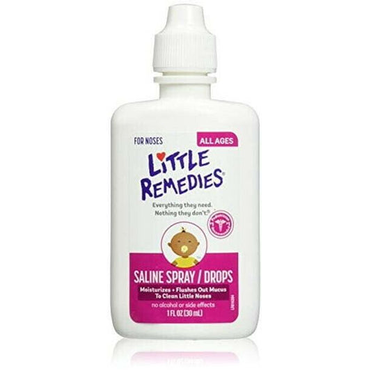 Little Remedies Saline Spray Drops to Clean Little Noses 30 mL Pack of 3