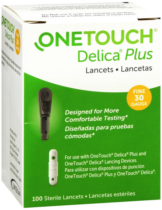 OneTouch Delica Plus Lancets 30 Gauge 100 Count