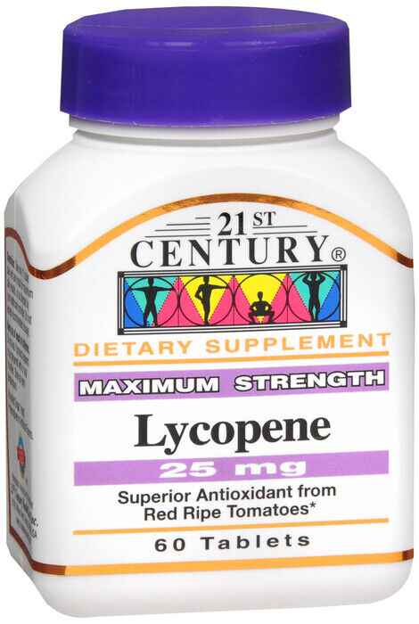 LYCOPENE 25MG MAX STRENGTH TAB 60CT 21ST CENTURY