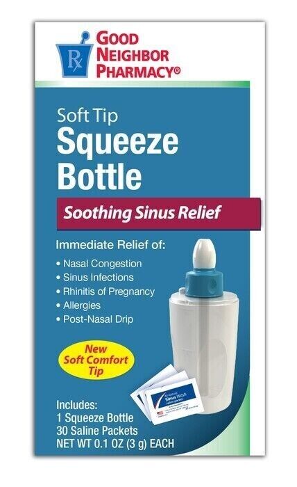 GNP Nasal Wash Squeeze Kit with Saline Packs