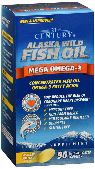 ALASKA WILD FISH OIL CAP 90  MEGA OMEGA