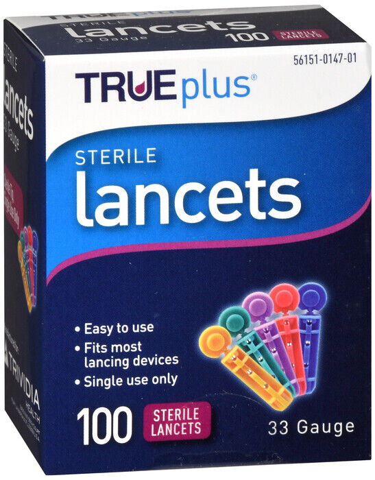 TRUEPLUS 33G 100CT LANCET