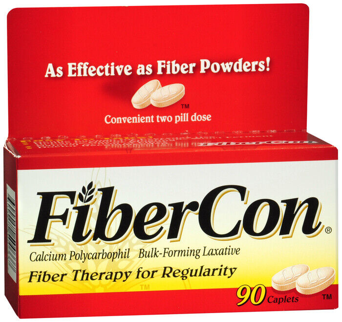 FIBERCON CAPLET 90CT   calcium polycarbophil ORAL TABLET 625 MG