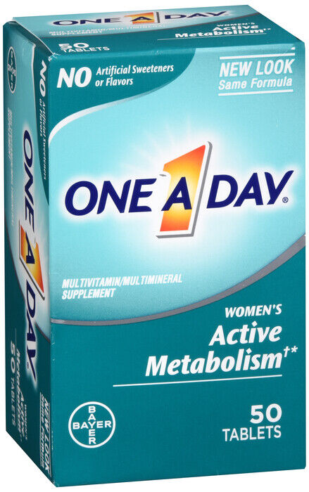 ONE-A-DAY WOMEN ACTV METABOLISM TAB 50CT