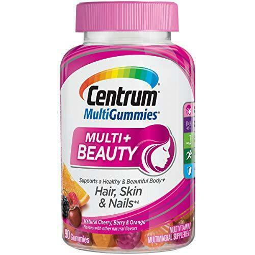 Centrum Multi + Beauty Gummy Multivitamin  Women Hair Skin Nails Vitamin 100CT