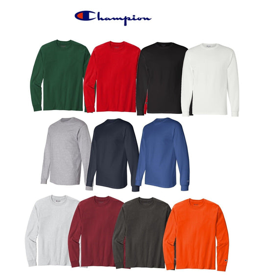 Champion Men's Tagless Long Sleeve T-Shirt CC8C