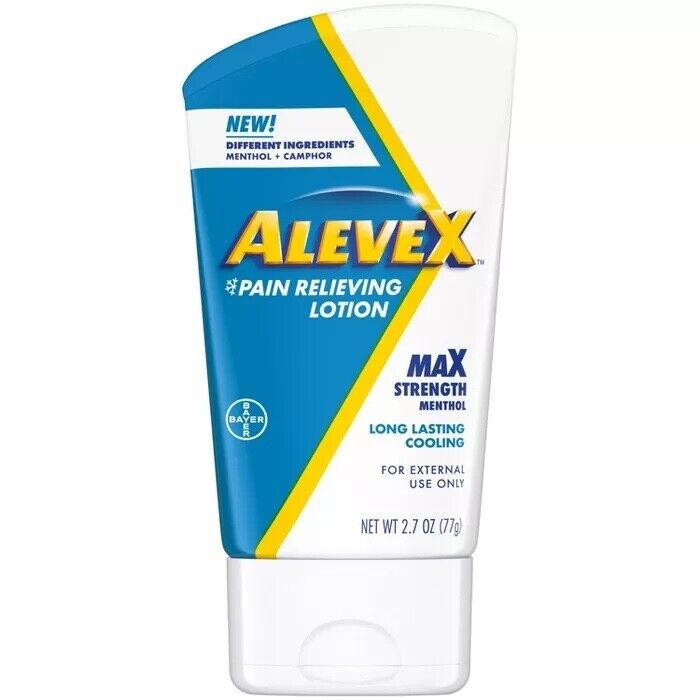 ALEVE X PAIN RELIEF MAX STRENGTH LOTION 2.7OZ   x 3 bottles