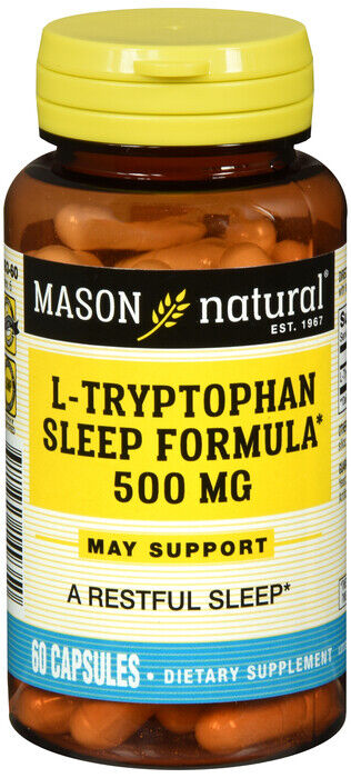 L-TRYPTOPHAN SLEEP 500MG CAPS 60CT MASON