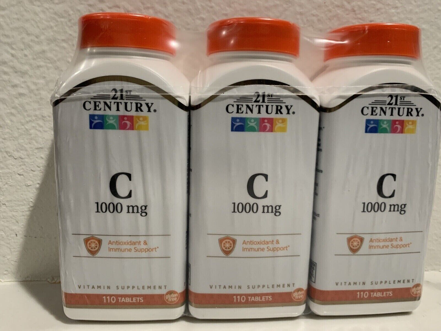 3 PACK- 21st Century VITAMIN C 1000mg - 110 tablets Each.