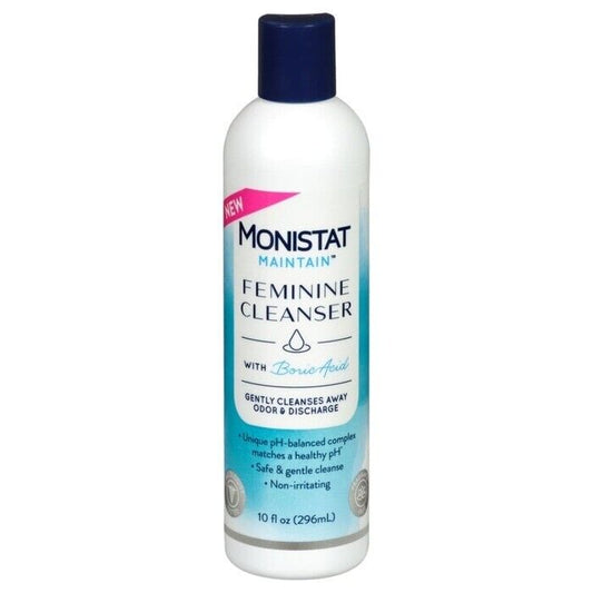 MONISTAT Maintain Feminine Ph Balanced Cleanser, Fragrance Free, 10 fl oz