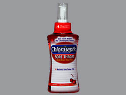 CHLORASEPTIC SUGAR FREE CHERRY 6 OZ   phenol MUCOUS MEM SPRAY 1.4 %