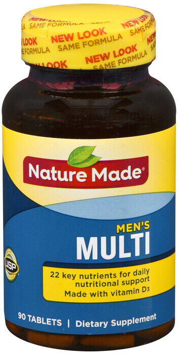 MULTIVITAMIN MENS TABLET 90CT NATURE  MADE