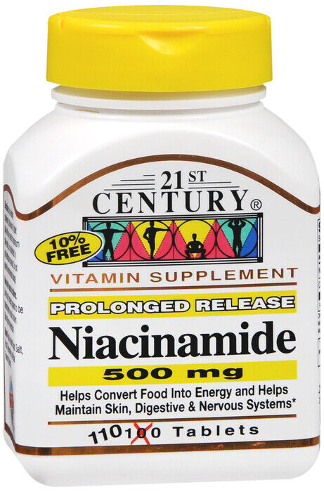 NIACINAMIDE 500MG TABS 110CT 21ST CENTURY   niacinamide ORAL TABLET ER 500 MG