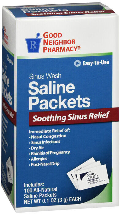 GNP SINUS WASH REFILL PWD 100