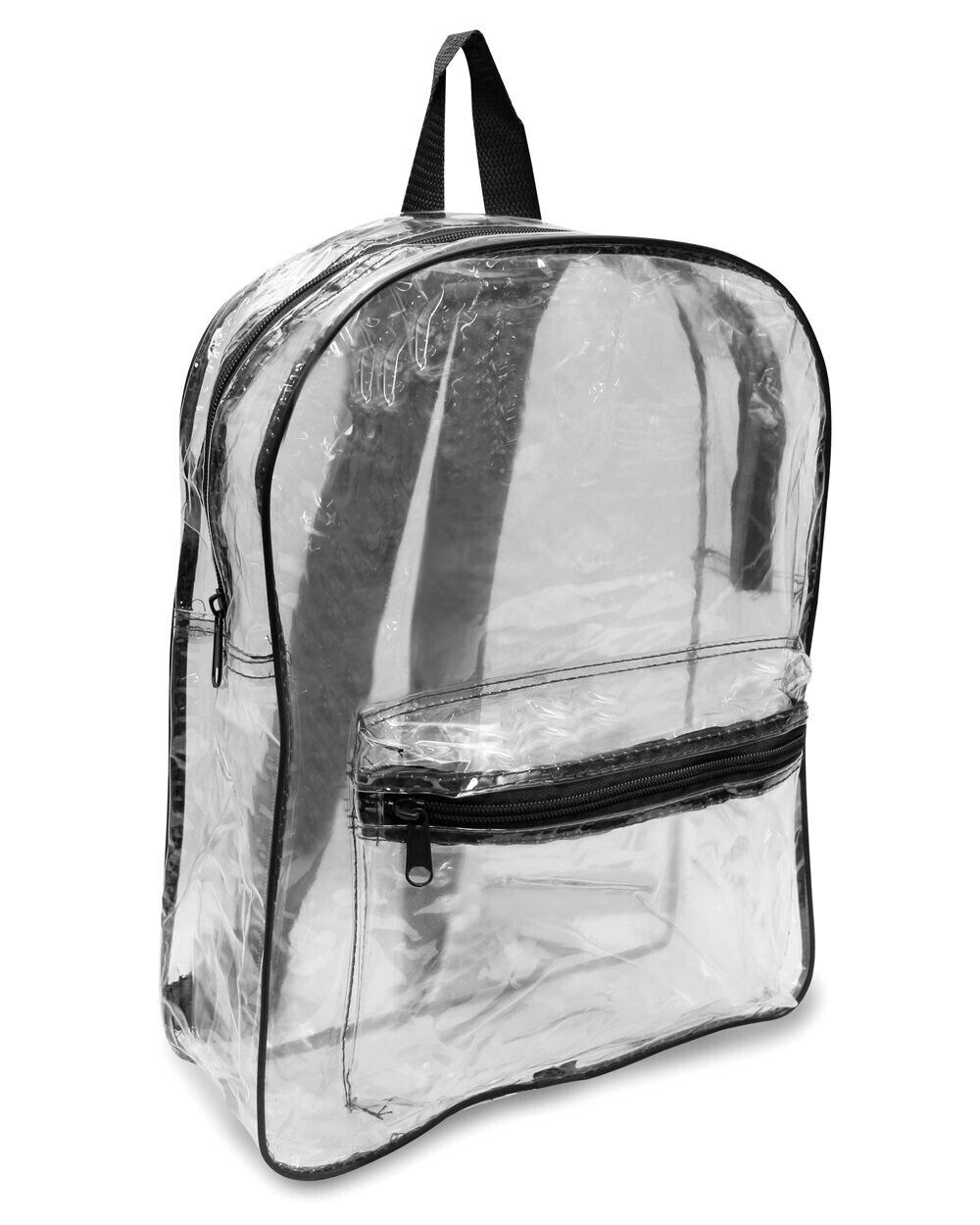 Liberty Bags .3mm Clear PVC Front Zippered Pocket Clear Backpack 7010 One Size