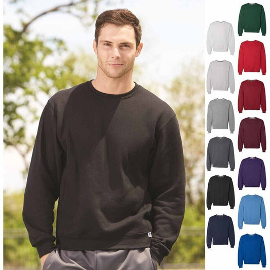 Russell Athletic 698HBM Men's Dri-Power S-4XL Fleece Crewneck Sweatshirt