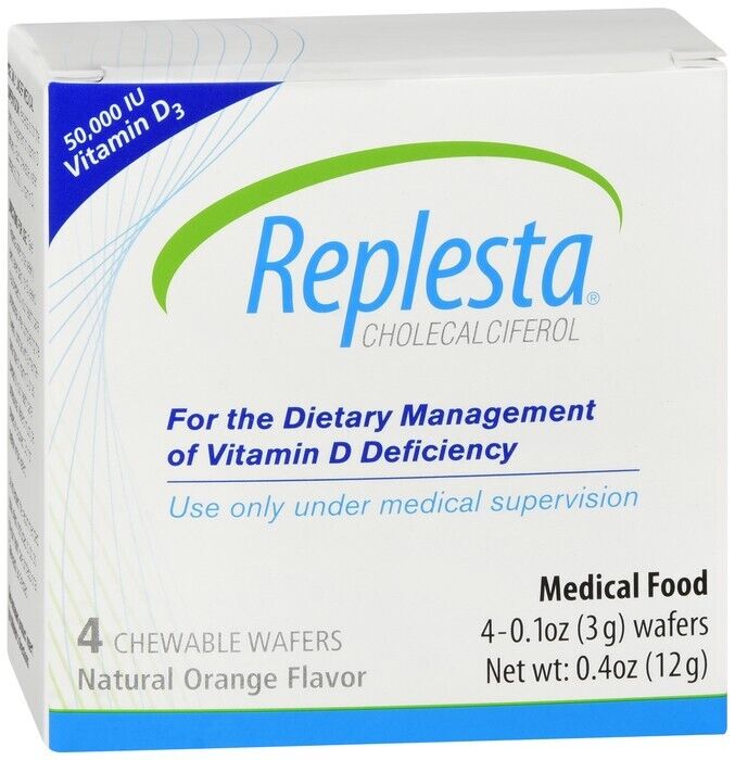 REPLESTA WAFER 4CT   cholecalciferol (vitamin D3) ORAL WAFER 1250 MCG