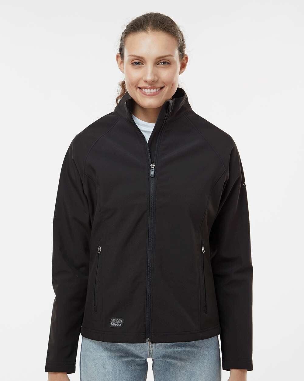 DRI DUCK - Women's Contour Soft Shell Jacket - 9439  BLACK  2XL   *A