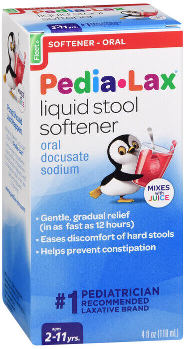 FLEET PEDIA-LAX STOOL SOFTENER 4OZ   docusate sodium ORAL SYRUP 50 MG/15ML