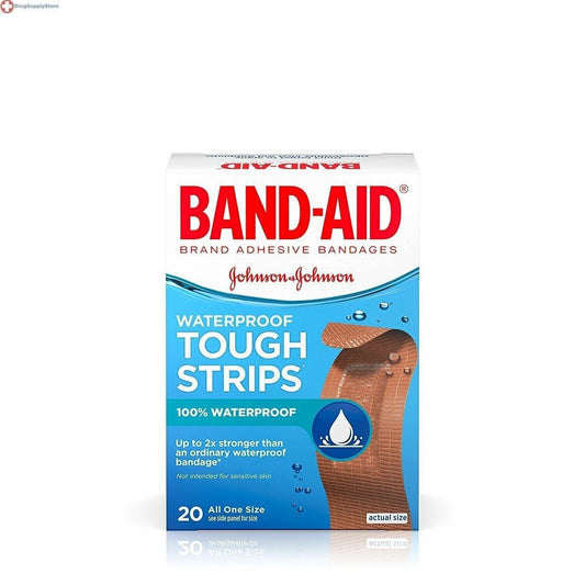 Band-Aid Tough-Strips Waterproof Adhesive Bandages 20 Count  x 3   60 TOTAL