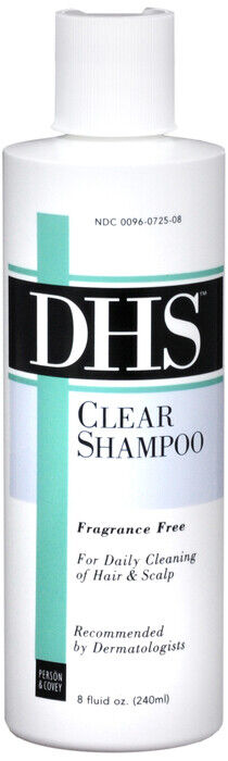 DHS CLEAR Shampoo Daily Cleaning Hair & Scalp 8oz