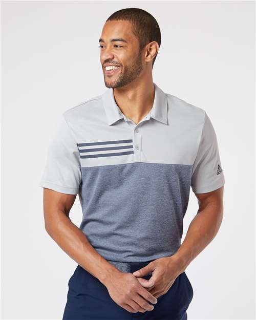 Heathered Colorblock 3-Stripes Adidas -Sport Shirt A508