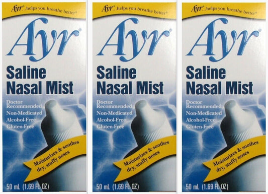 Ayr Saline Nasal Mist 1.69oz (3 Pack)