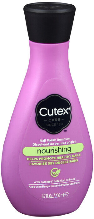 CUTEX NOURISH NAIL POLISH REMOVER 6.76OZ